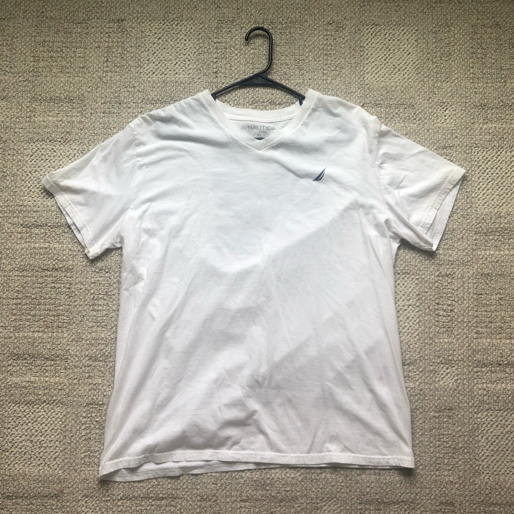 Nautica White Graphic Tee